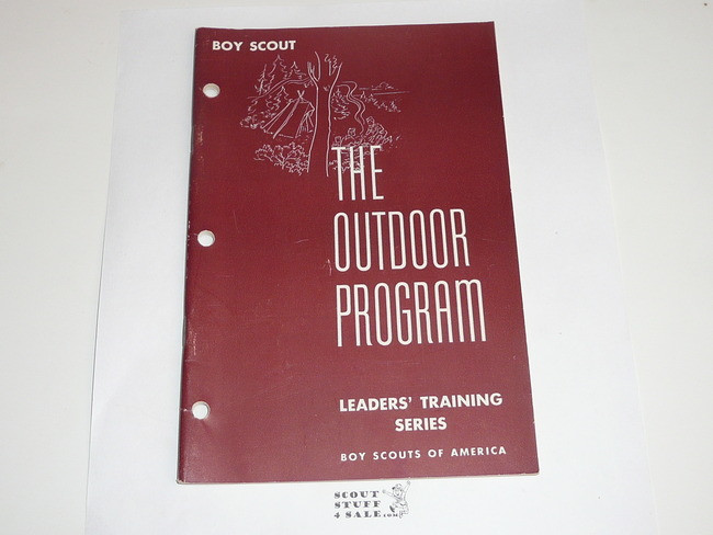 Boy Scout Leader Training Series, The Outdoor Program, 3-59 printing