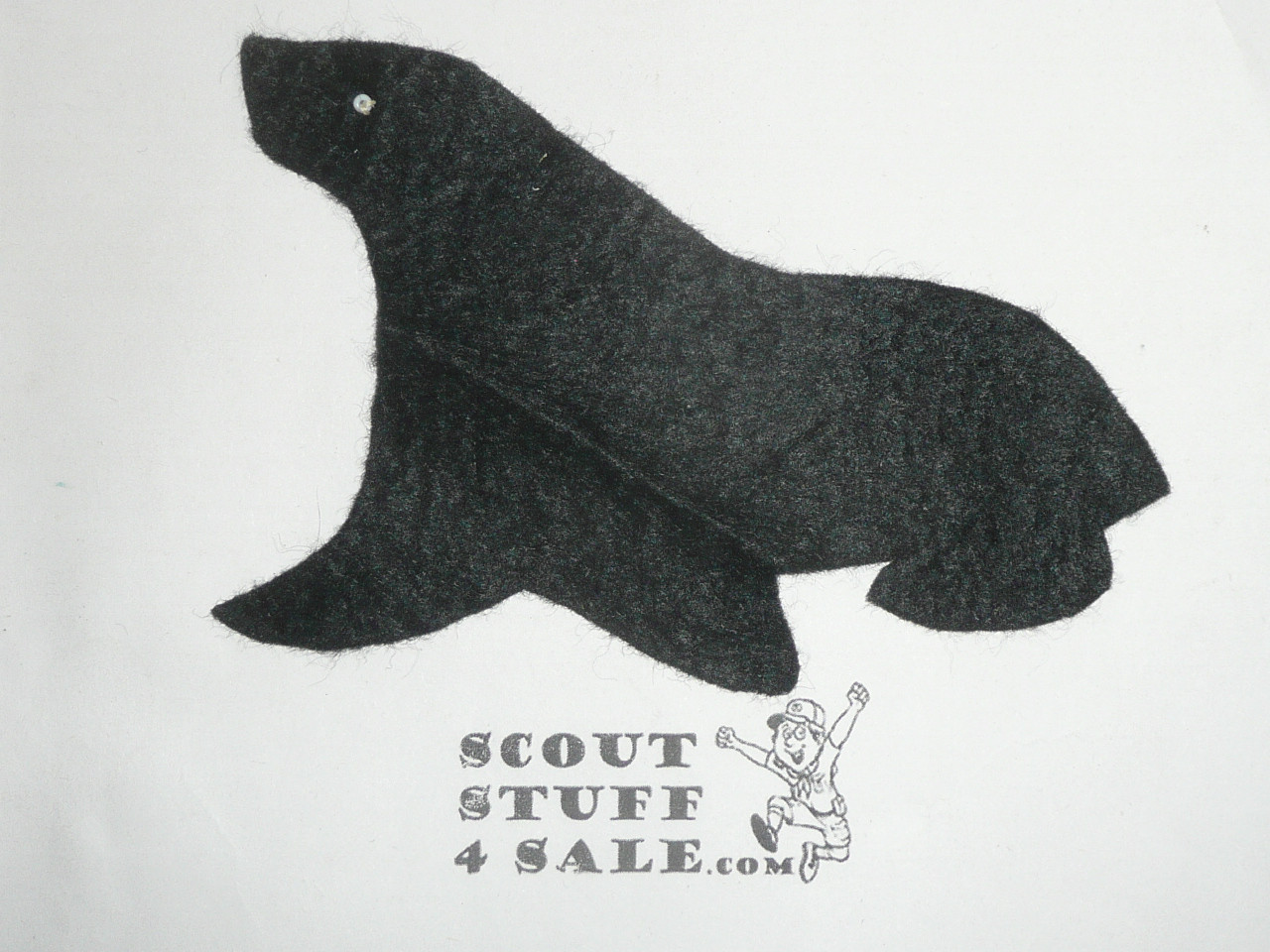 Order of the Arrow Lodge #537 Cabrosha x1 Seal Felt Patch with bead for eye