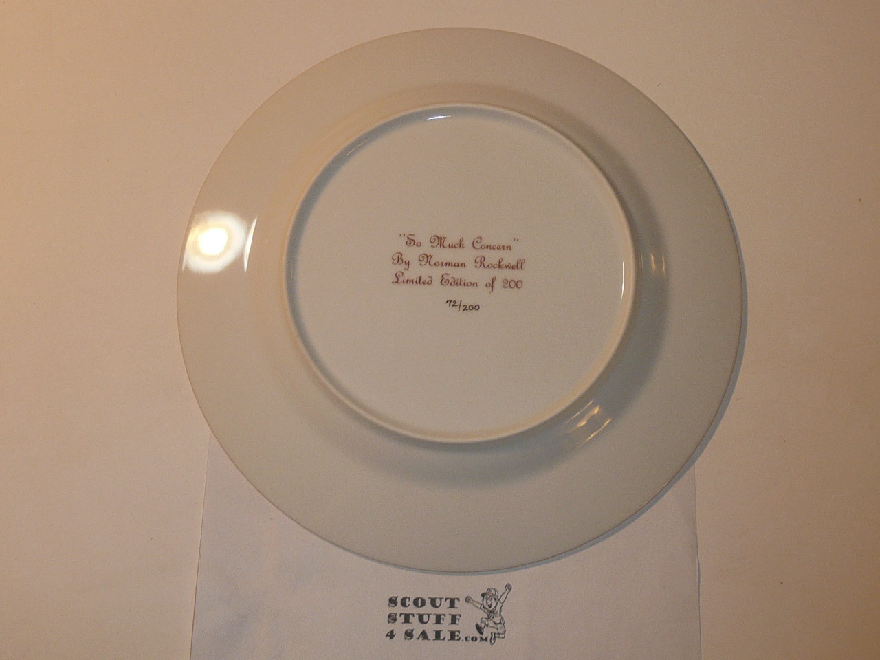 Los Angeles Area Council Decorative Plate, Norman Rockwell, Only 200 made, numbered