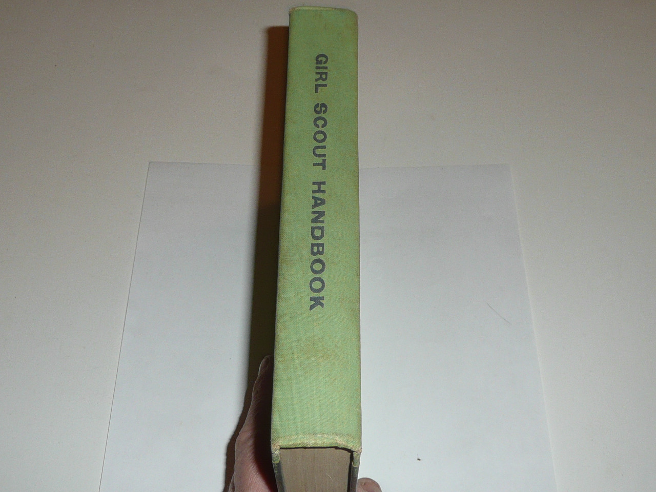 1957 Official Girl Scout Handbook, hardbound, 1-57 Printing, 12th printing, lite wear