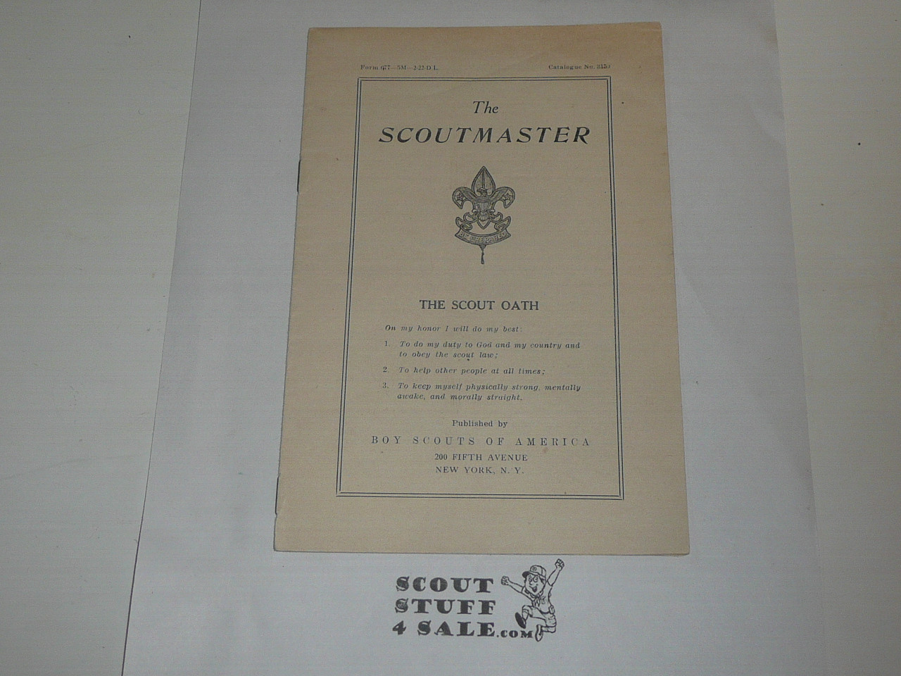 The Scoutmaster Pamphlet, 2-22 Printing