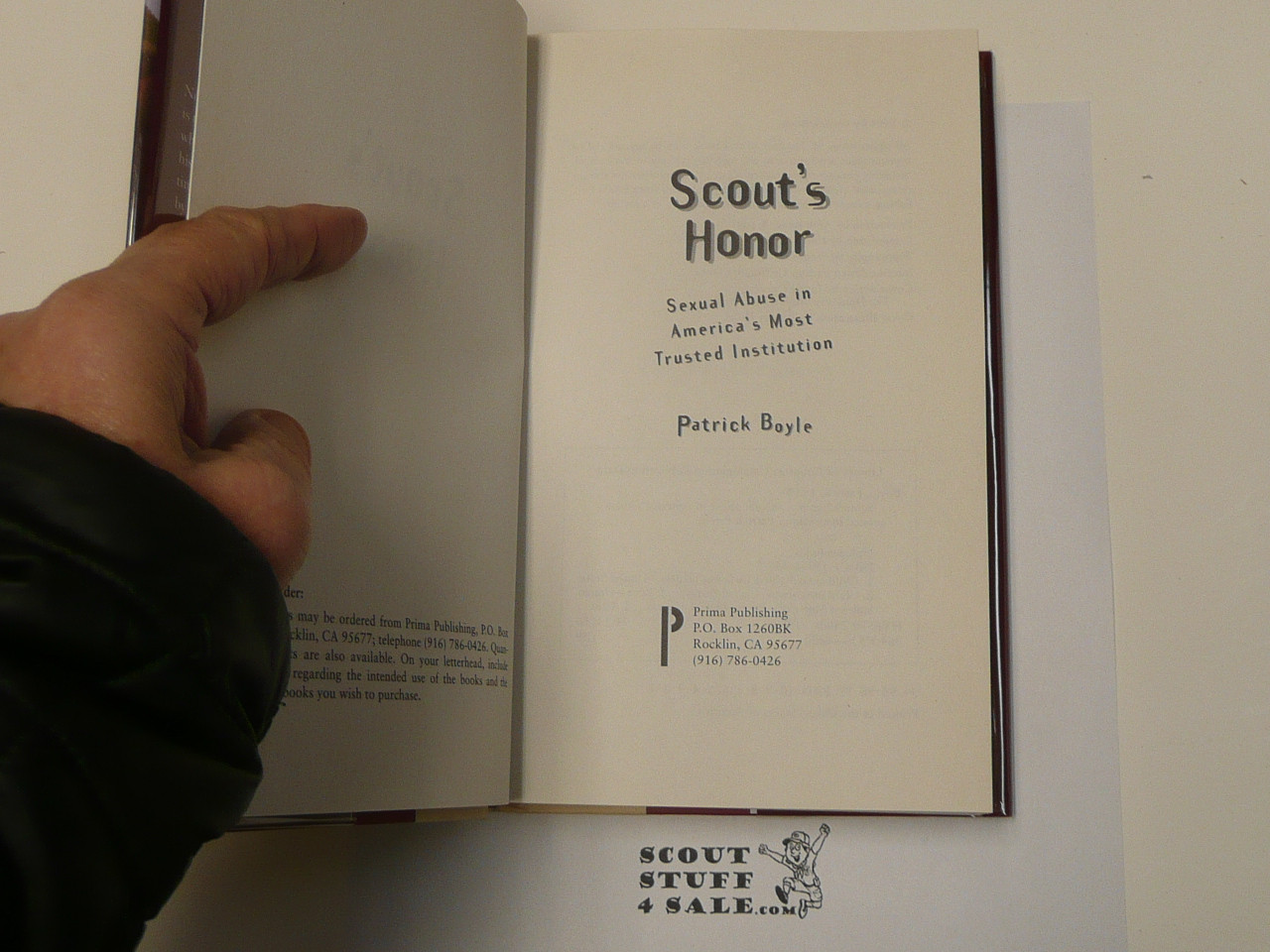 Scout's Honor, By Patrick Boyle, 1994 First Printing, Hardbound with Dust Jacket