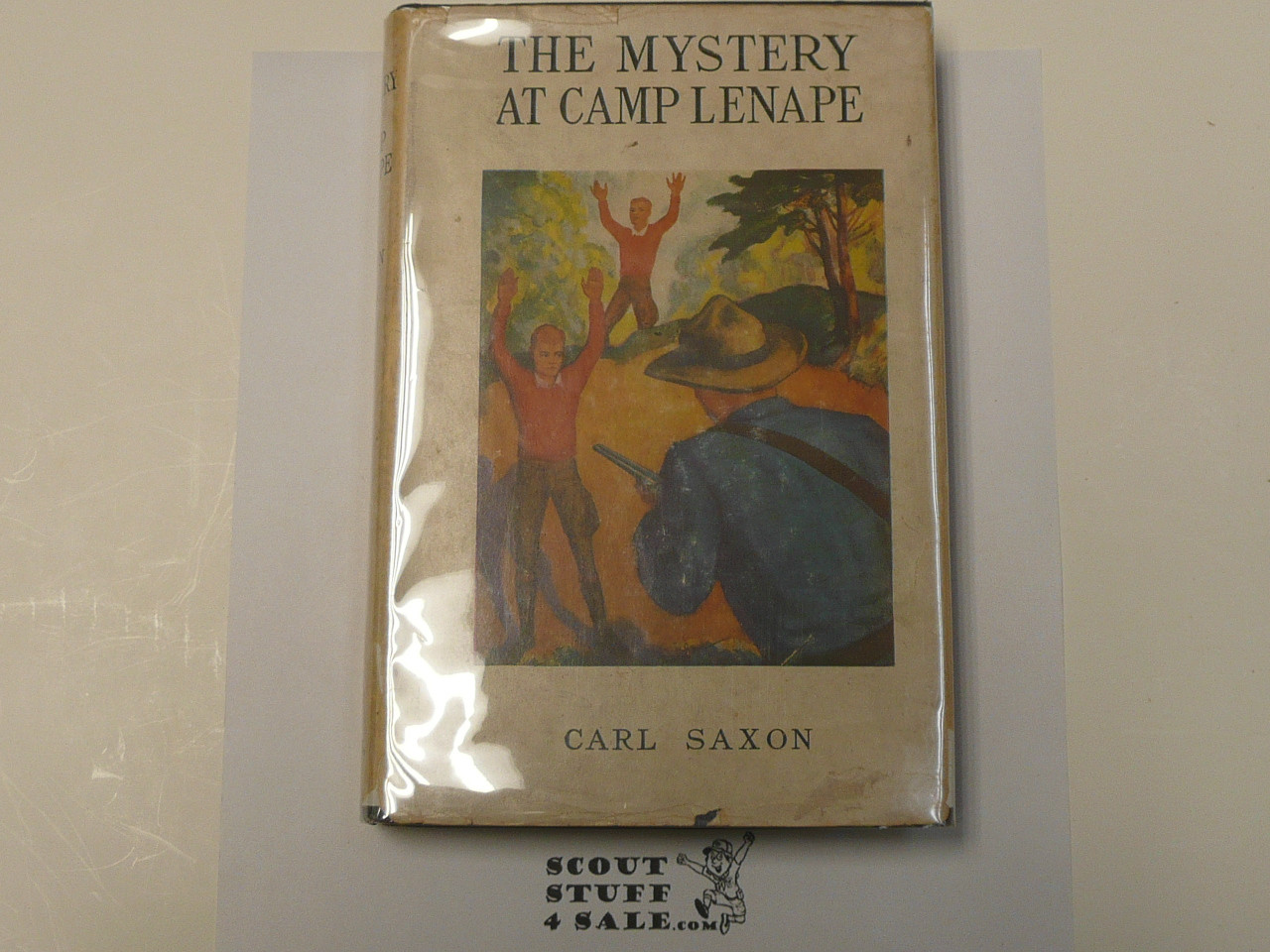 The Mystery at Camp Lenape, By Carl Saxon, 1940 Printing, Hardbound with Dust Jacket, Boy Scout Story Book