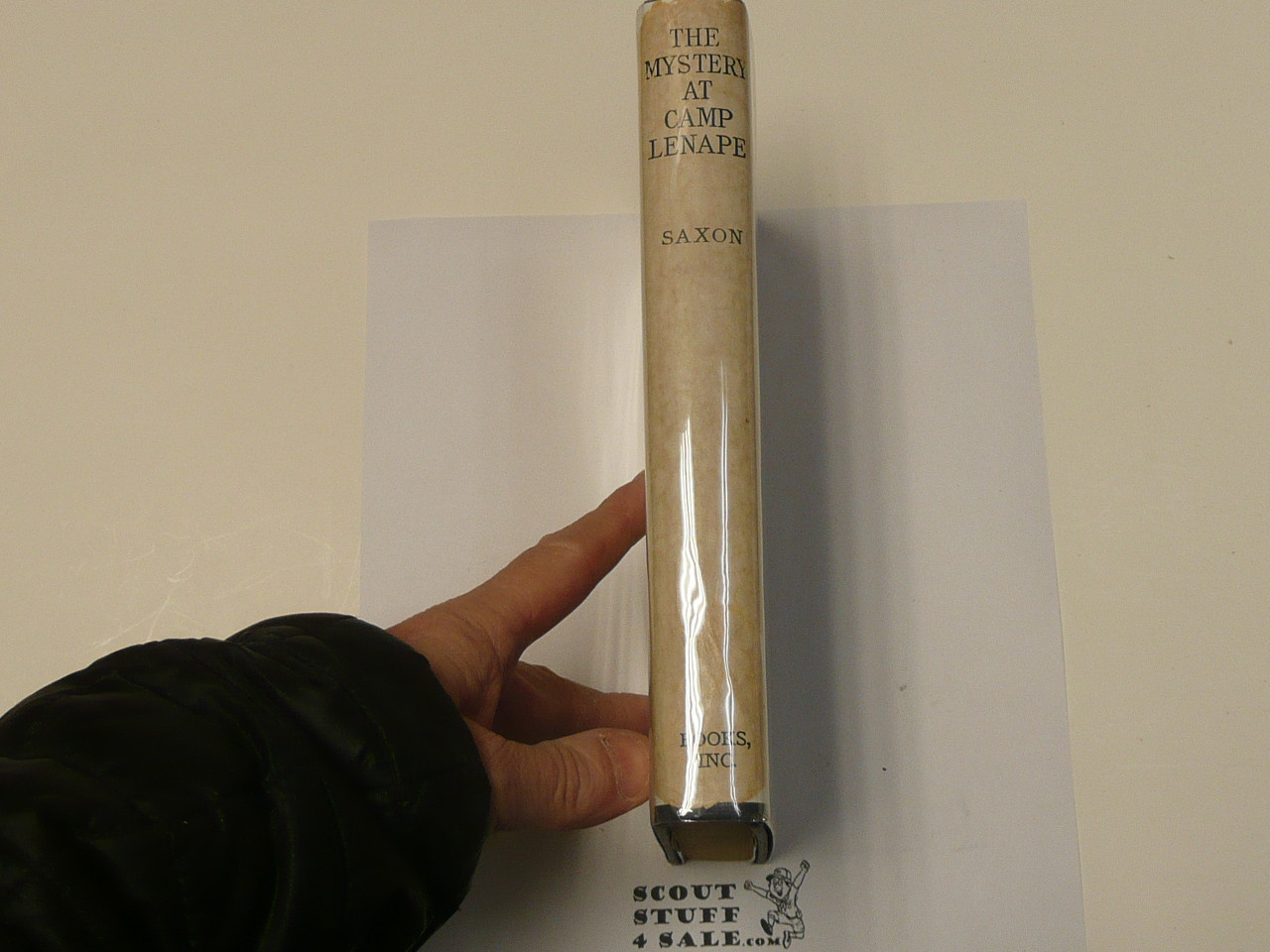 The Mystery at Camp Lenape, By Carl Saxon, 1940 Printing, Hardbound with Dust Jacket, Boy Scout Story Book