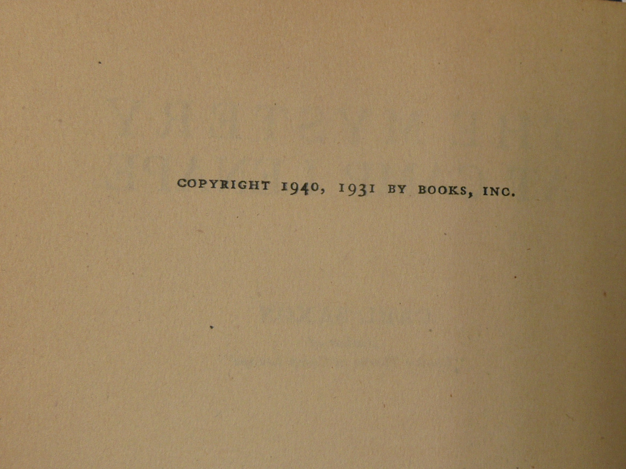 The Mystery at Camp Lenape, By Carl Saxon, 1940 Printing, Hardbound with Dust Jacket, Boy Scout Story Book