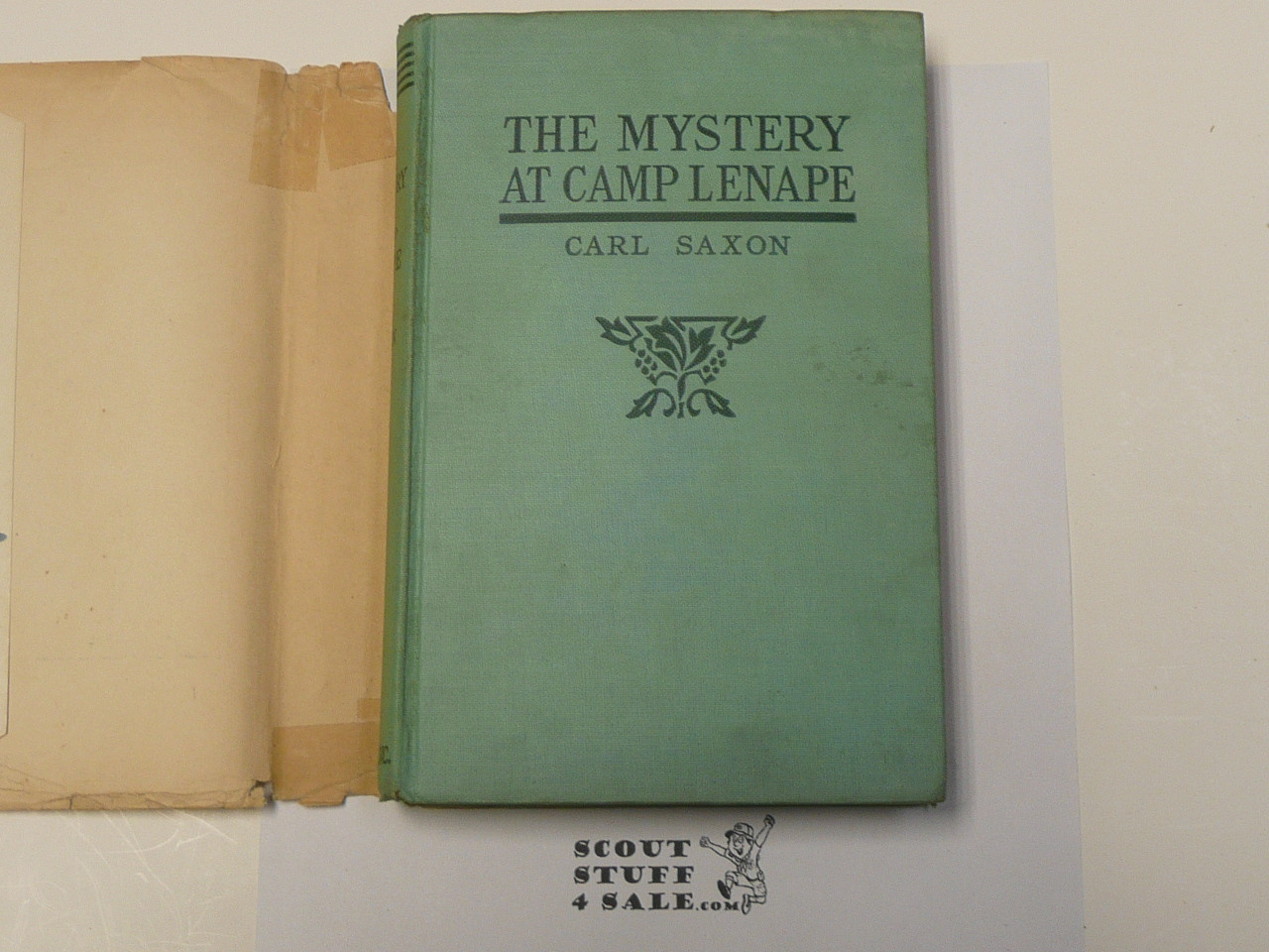 Copy of The Mystery at Camp Lenape, By Carl Saxon, 1940 Printing, Hardbound with Dust Jacket, Boy Scout Story Book #2