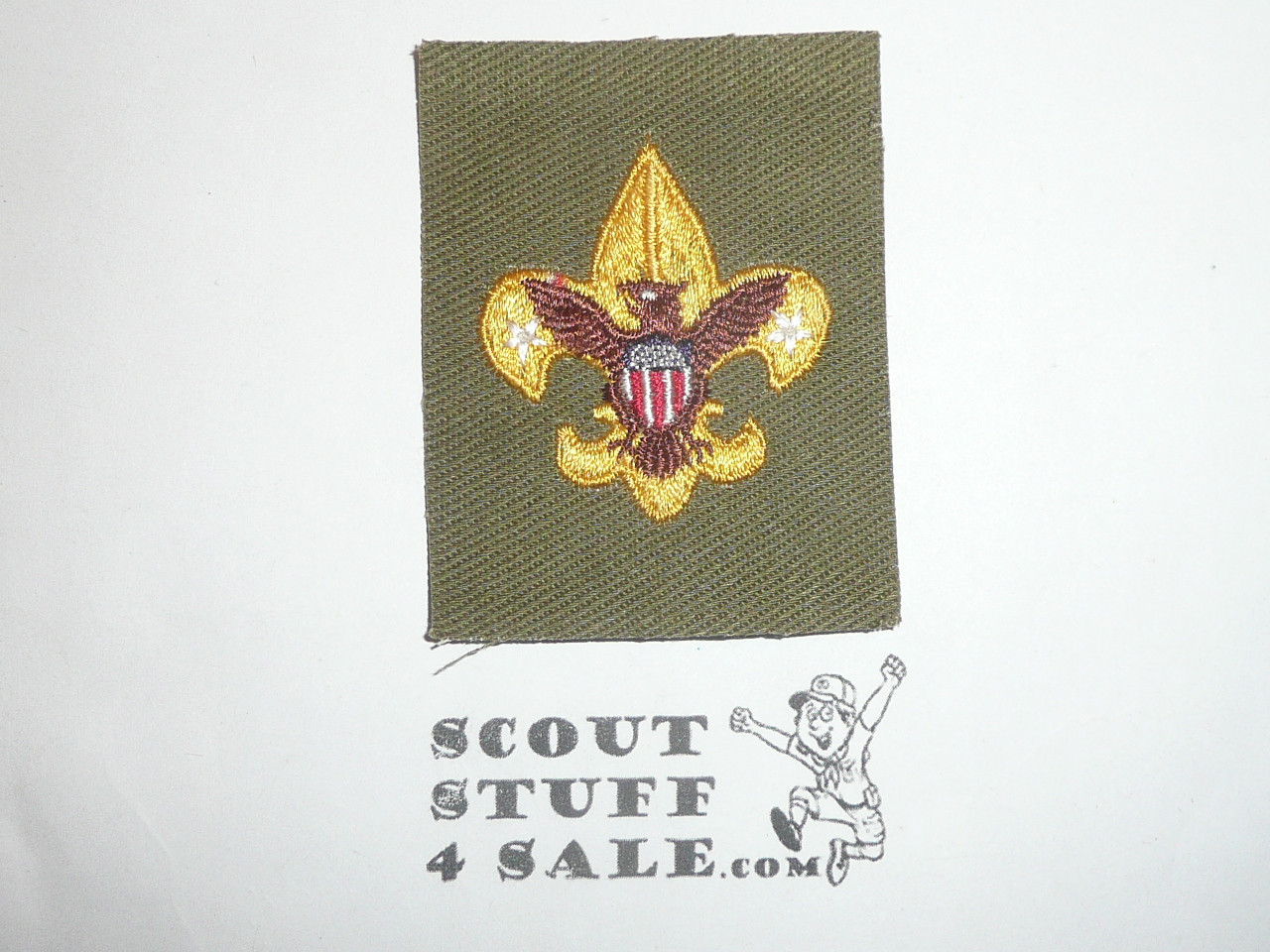 Tenderfoot Rank Patch - 1946-1954 - Khaki Twill Type 5C, MINT condition