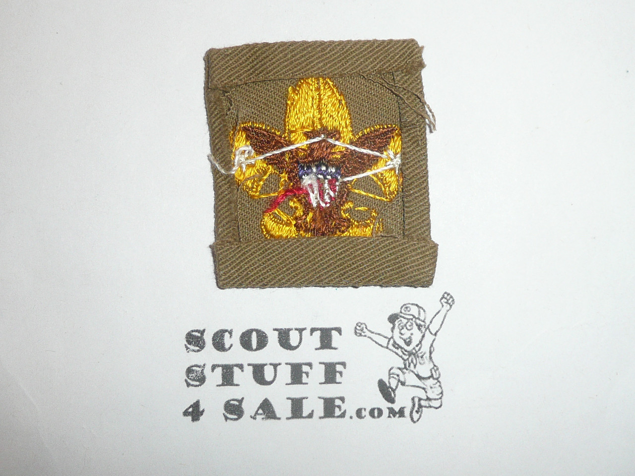 Tenderfoot Rank Patch - 1940's - Tan Twill Type 4, Lite use