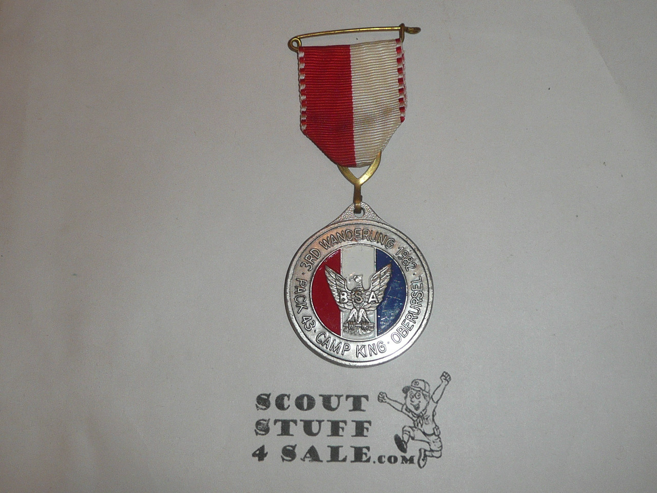 Eagle Scout Medal, 3rd Wanderung, 1982, Camp King Oberursel, Pack 43