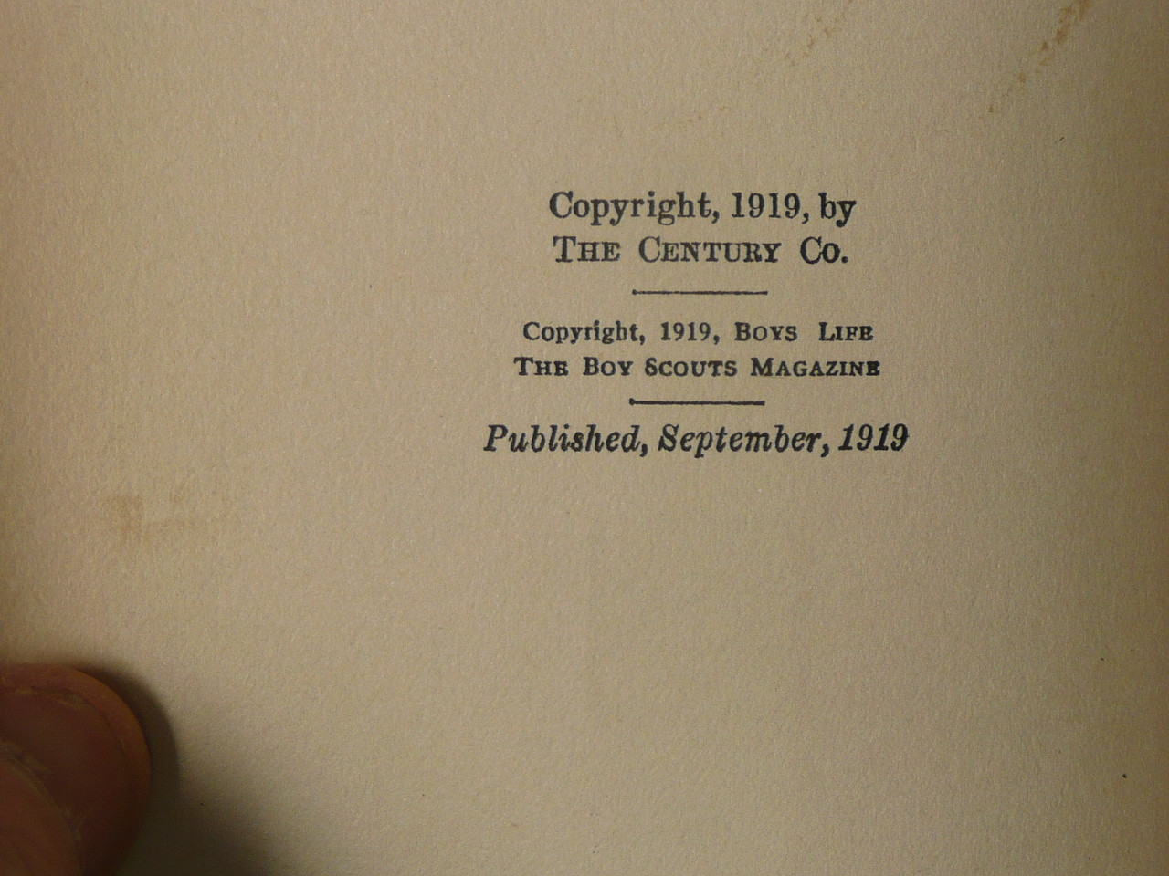 Boy Scouts in the Wilderness, by Samuel Scoville Jr., 1919 First Edition, Hardbound, Boy Scout Story Book