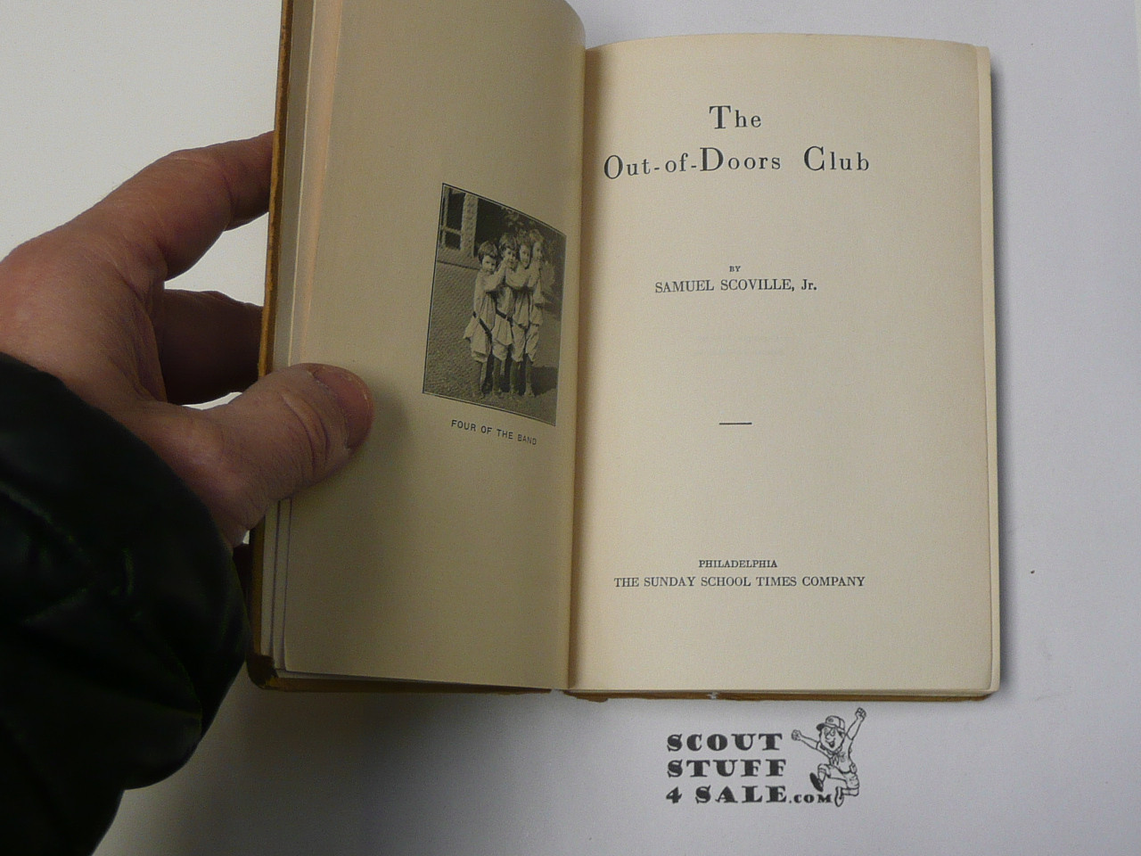 The Out-Of-Doors Club, by Samuel Scoville Jr., 1919 First Edition, Hardbound, Boy Scout Story Book, spine wear