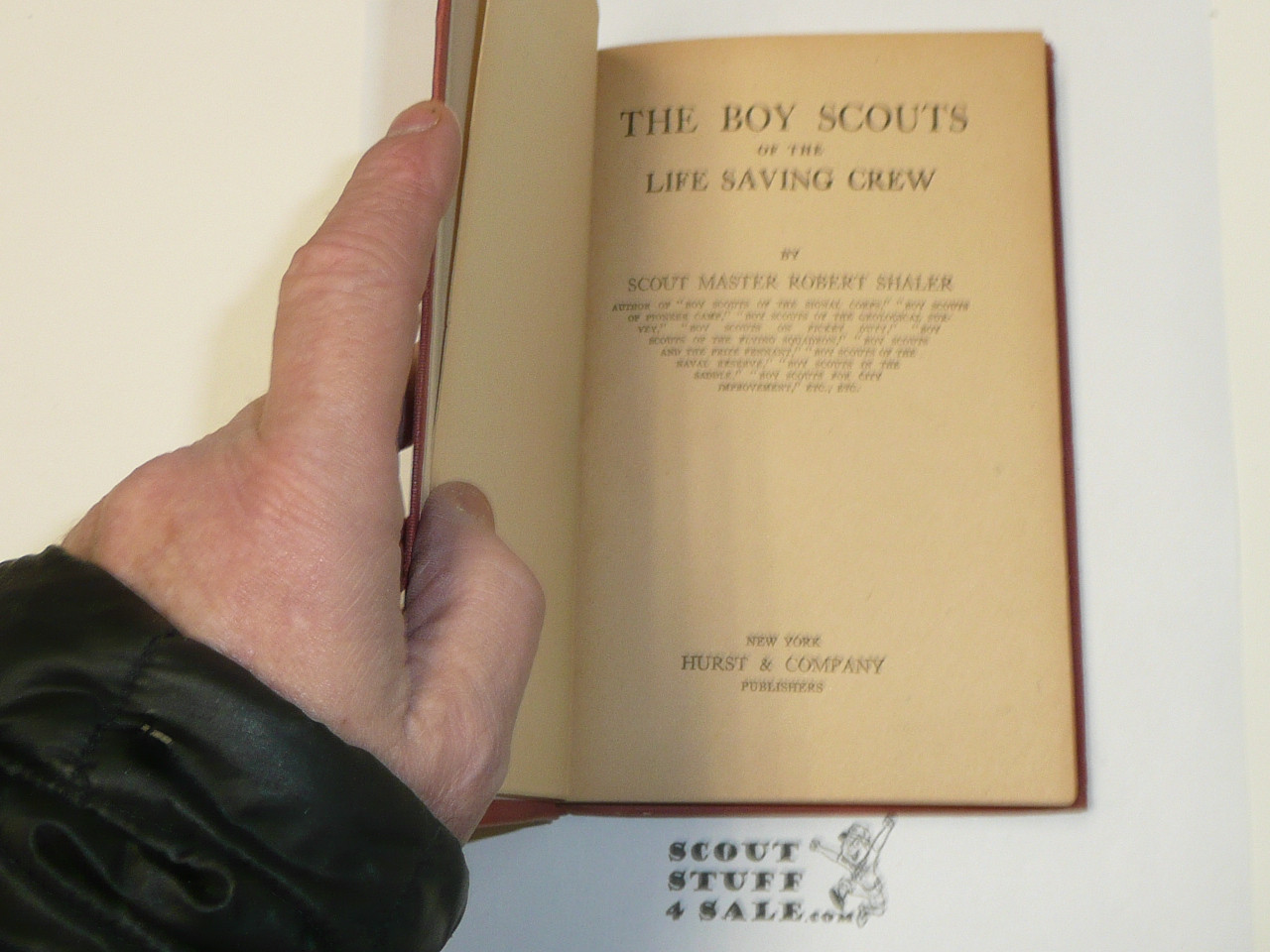 The Boy Scouts of the Life Saving Crew, by Robert Shaler, 1914 First Edition, Hardbound, Boy Scout Story Book