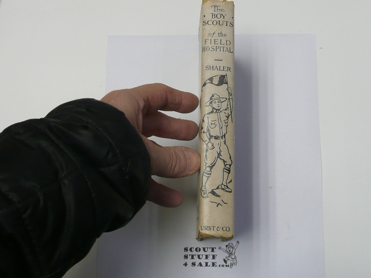 The Boy Scouts of the Field Hospital, by Robert Shaler, 1915 First Edition, Hardbound with Dust Jacket, Boy Scout Story Book