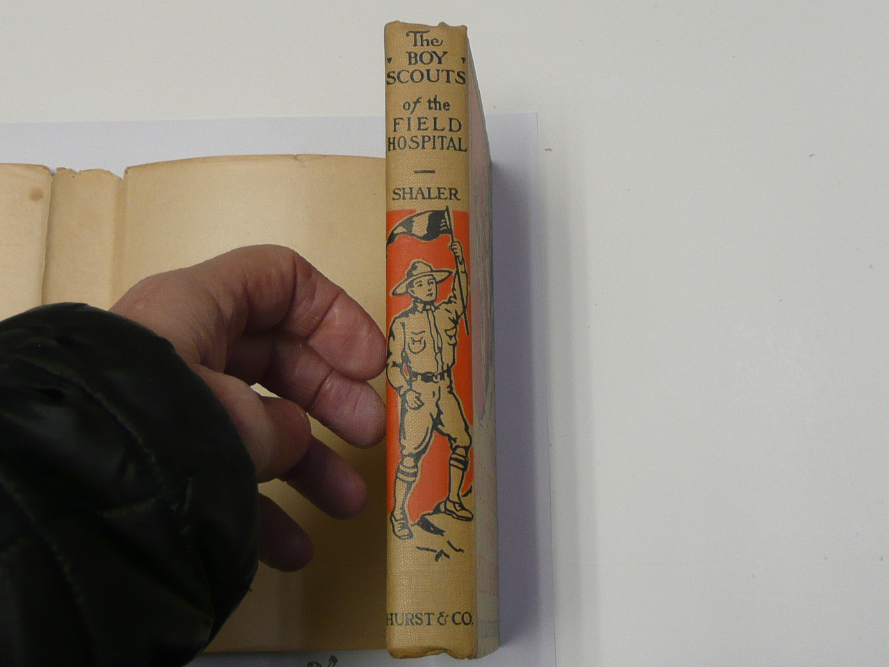 The Boy Scouts of the Field Hospital, by Robert Shaler, 1915 First Edition, Hardbound with Dust Jacket, Boy Scout Story Book