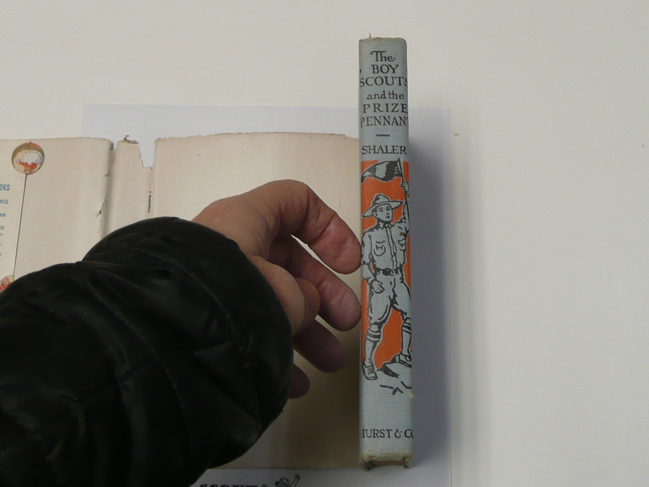 The Boy Scouts and the Prize Pennant, by Robert Shaler, 1914 First Edition, Hardbound with Dust Jacket, Boy Scout Story Book