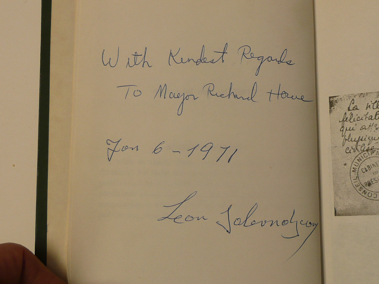 Seeing the World on Foot, Adventures of a Boy Scout Leader, By Leon Sabondjian, 1967 First Printing, Inscribed and signed by author