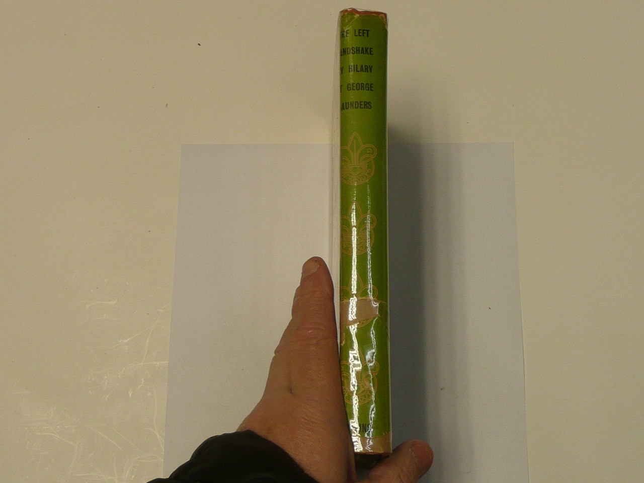 The Left Handshake, The Boy Scout Movement During 1939-1945, By Hilary St. George Saunders, 1949 printing, Hardbound with Dust Jacket