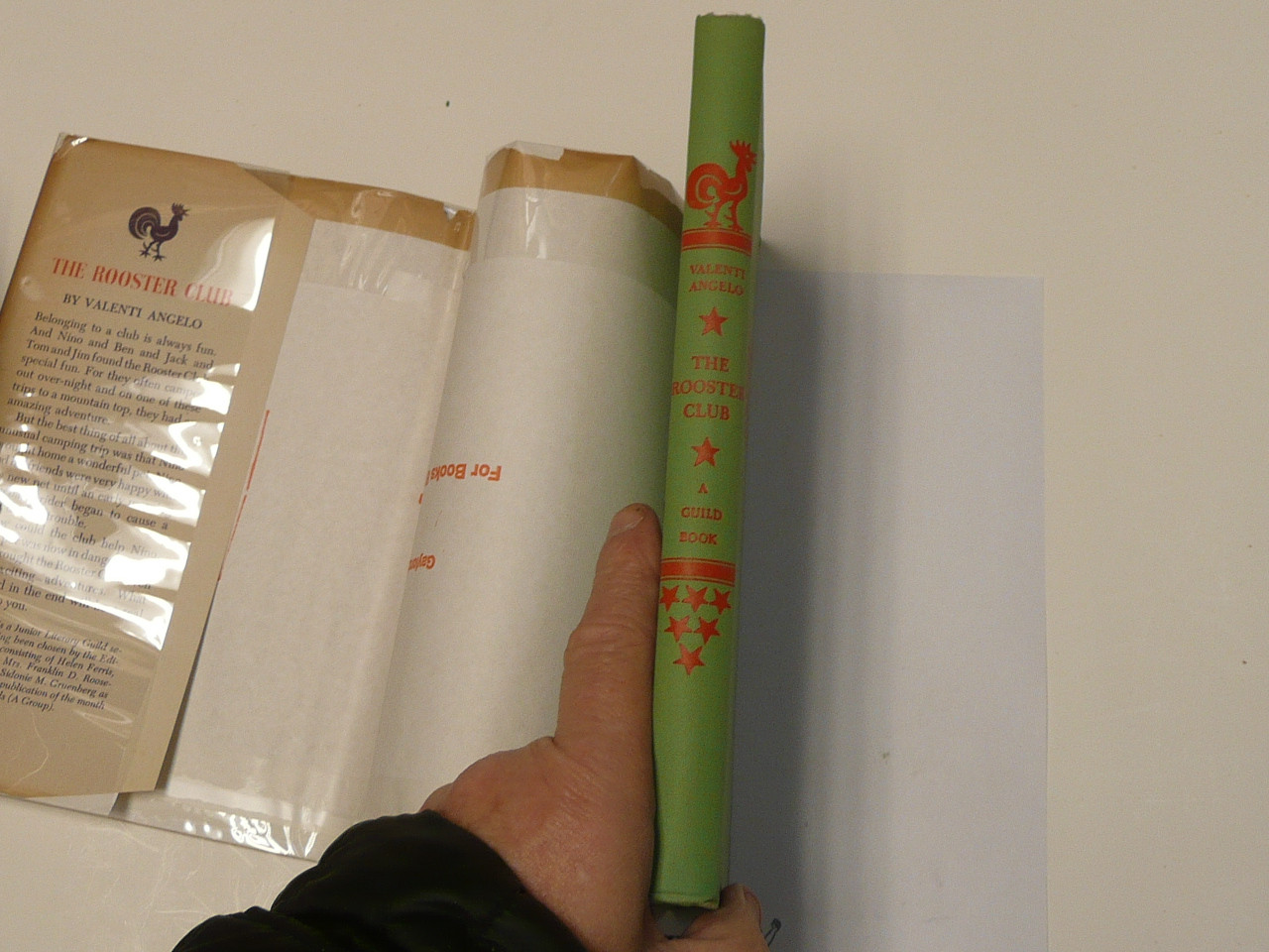 The Rooster Club, by Valenti Angelo, 1944 First Edition, Hardbound with Dust Jacket, Boy Scout Story Book