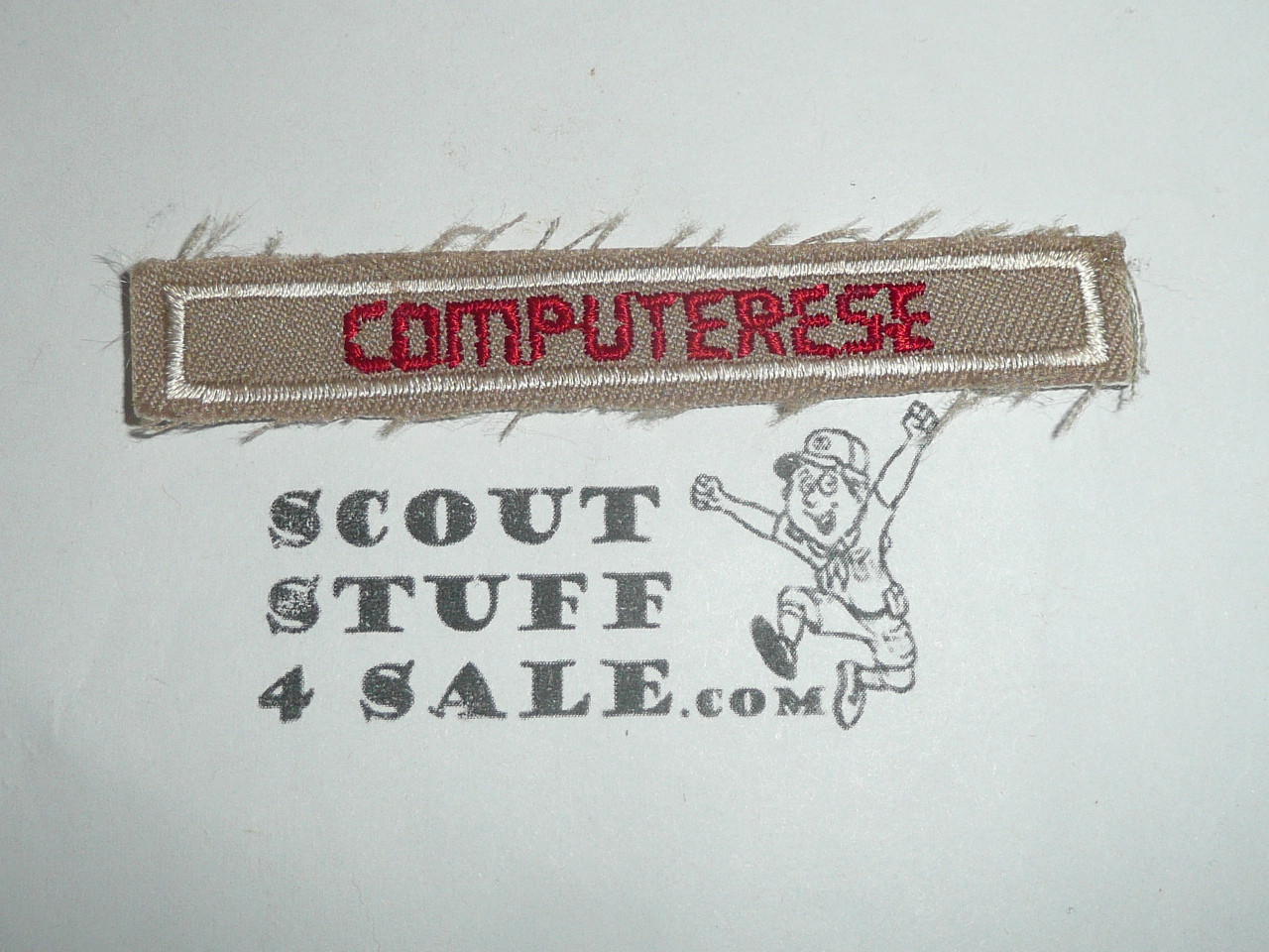 Interpreter Strip - Computerese, tan twill, small letters