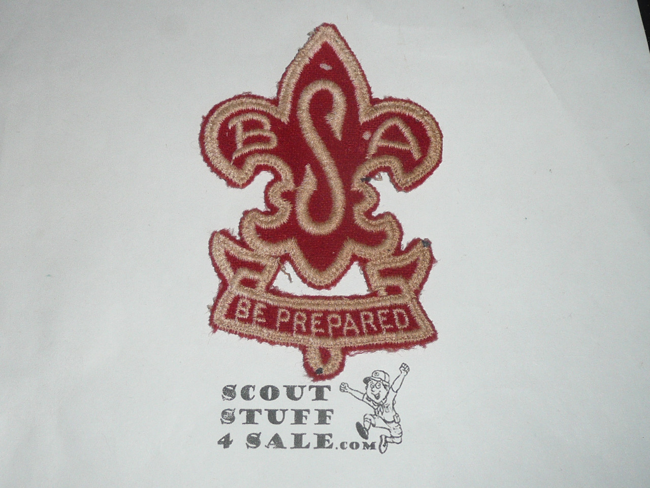 1930's Large BSA Sweater Patch, felt, lite use with two small moth holes