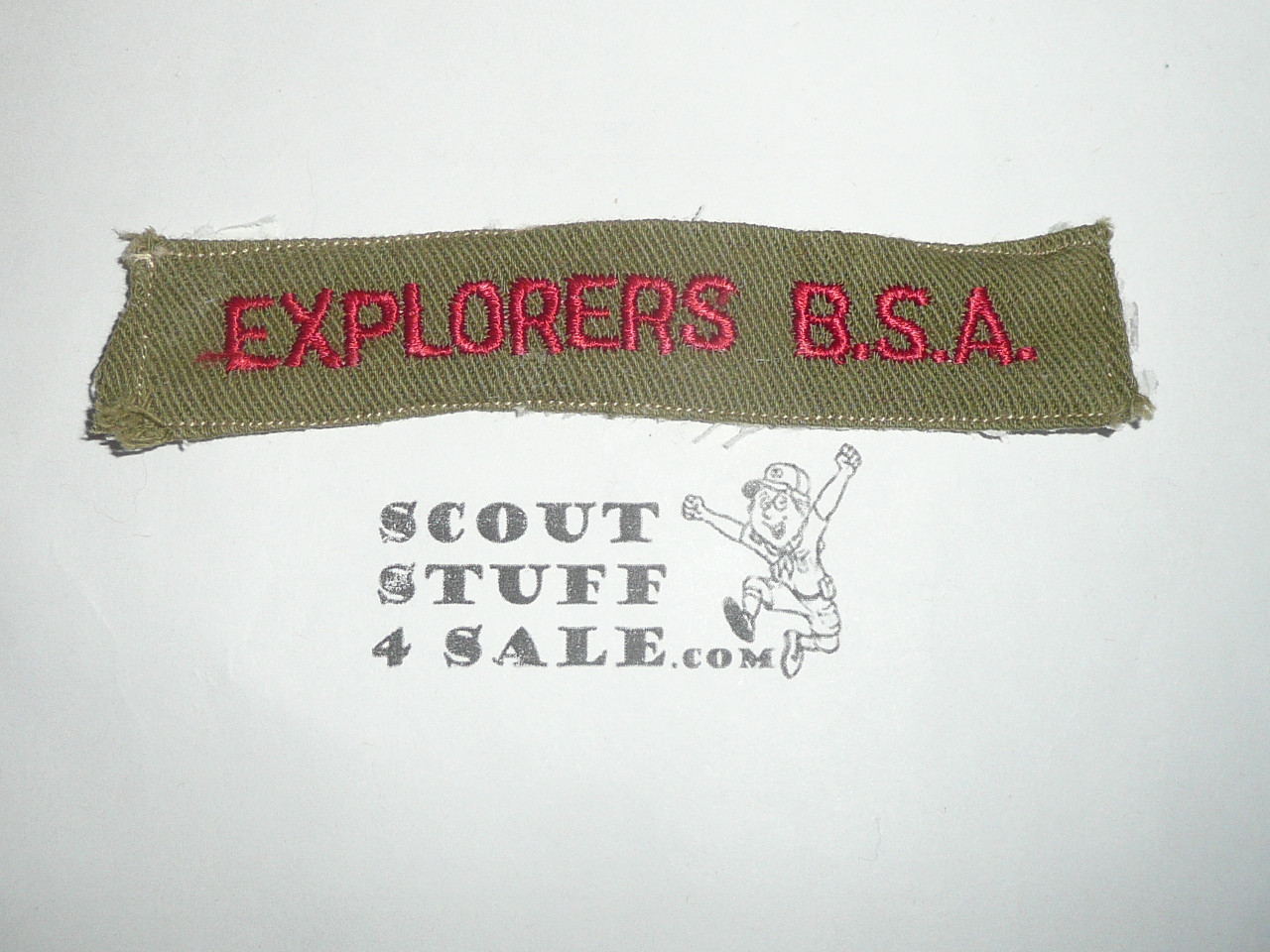 Program Strip - Explorers B.S.A., 1960's, on Khaki Twill, used