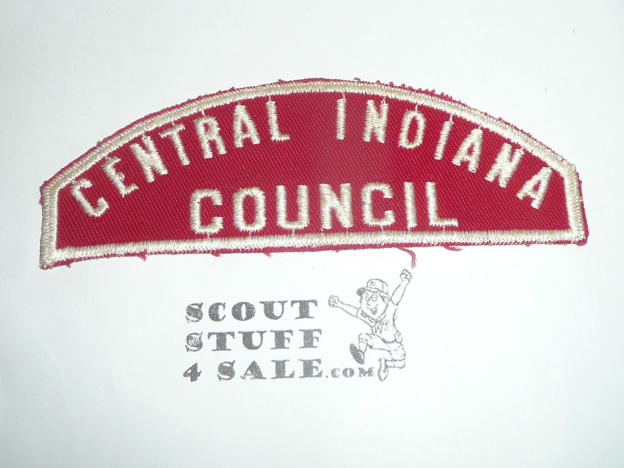 Central Indiana Council Red/White Council Strip - Boy Scout