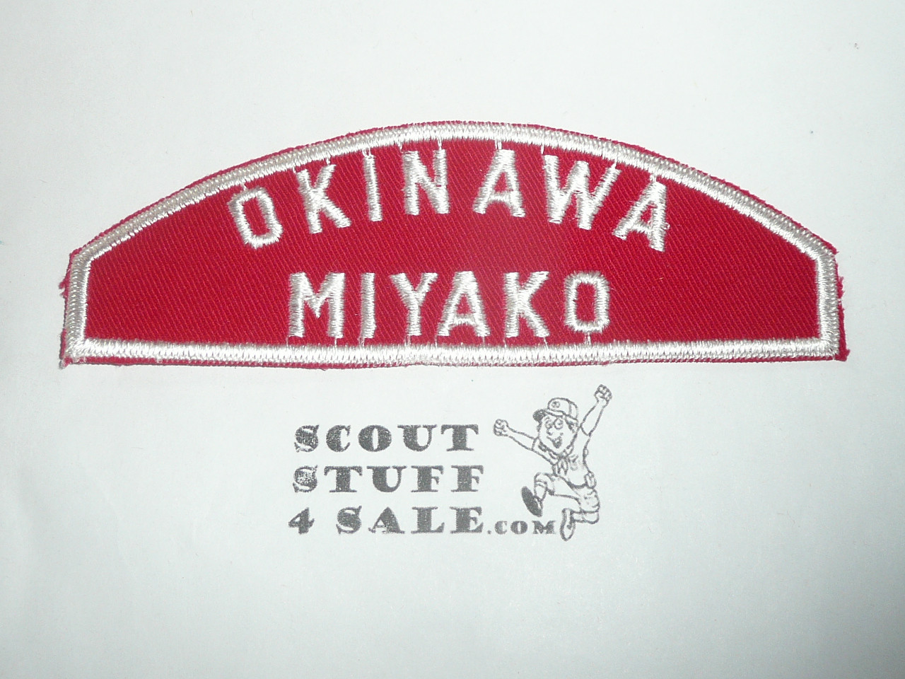 Far East Council OKINAWA MIYAKO Red/White Council Strip