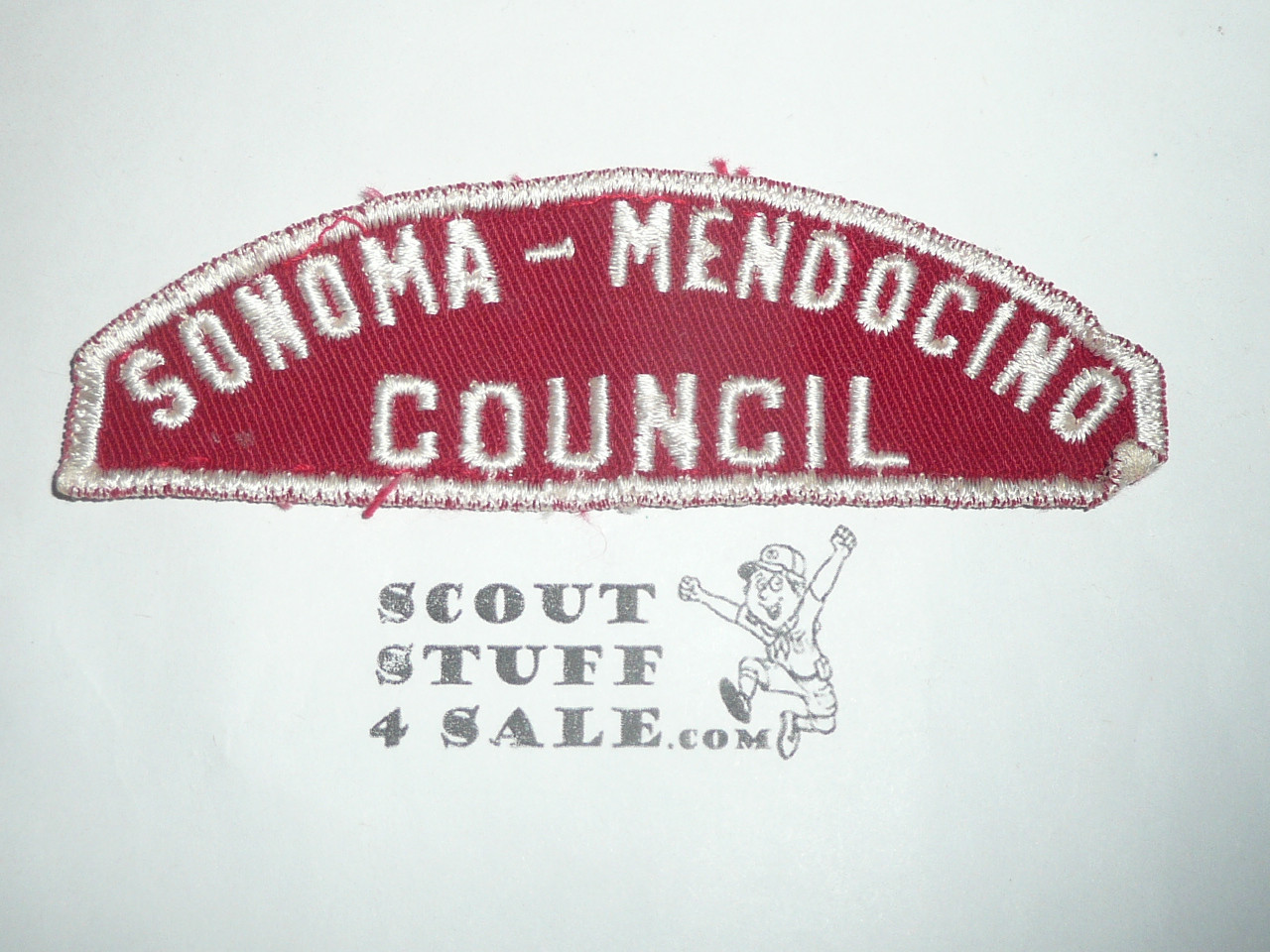 Sonoma - Mendocino Council Red/White Council Strip, lite use