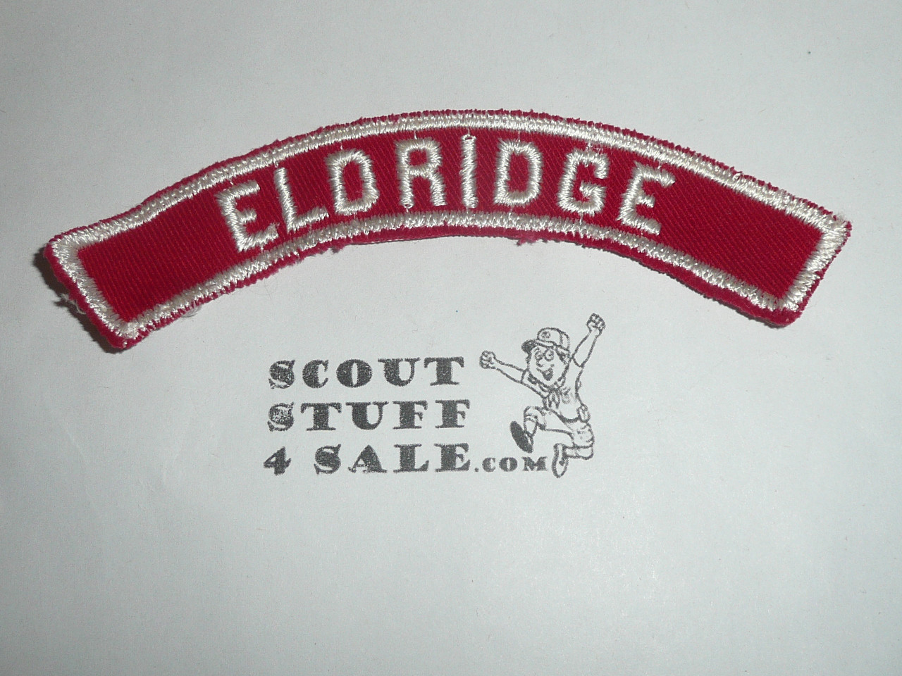 ELDRIDGE Red and White Community Strip, sewn