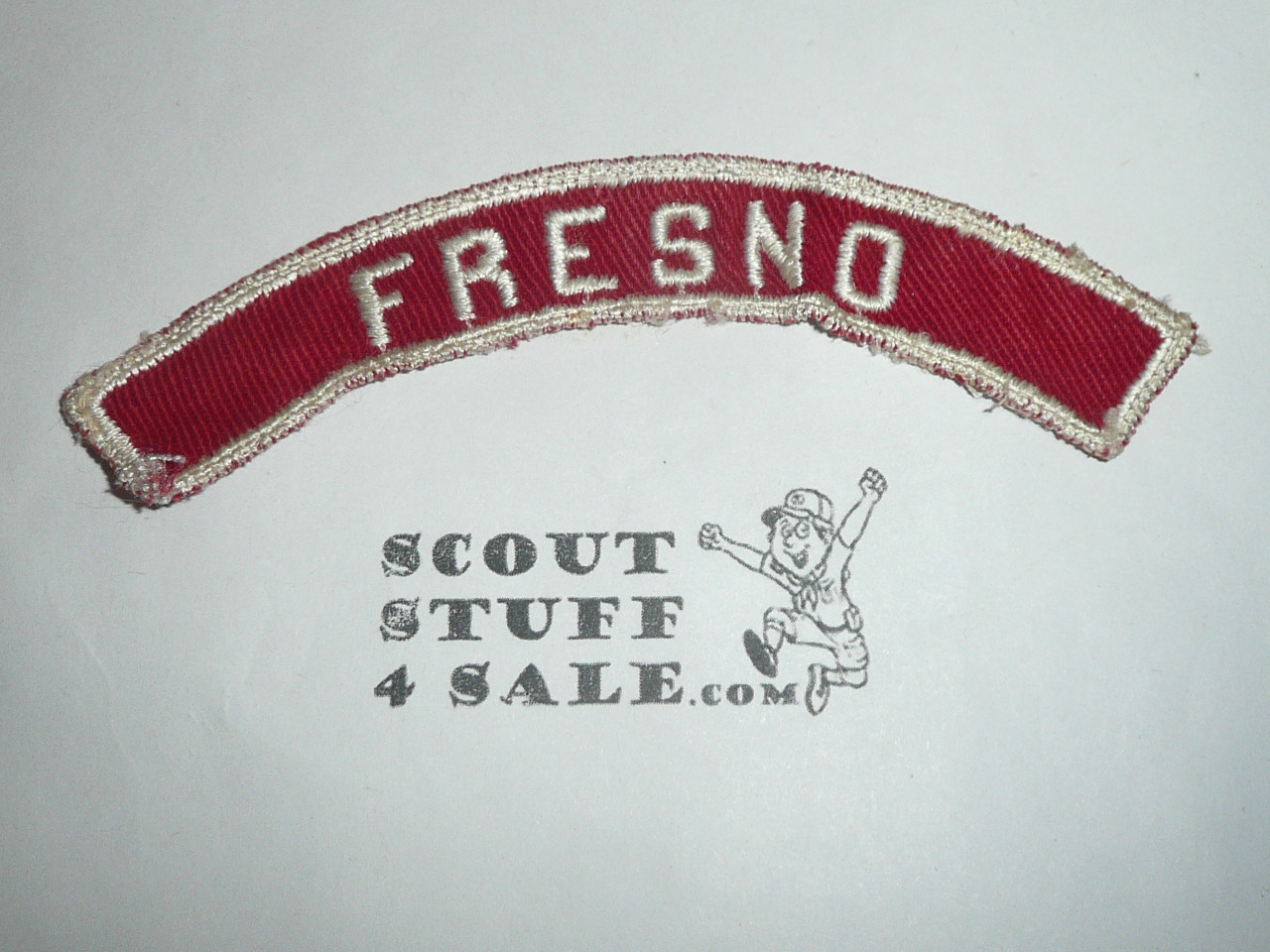 FRESNO Red and White Community Strip, sewn