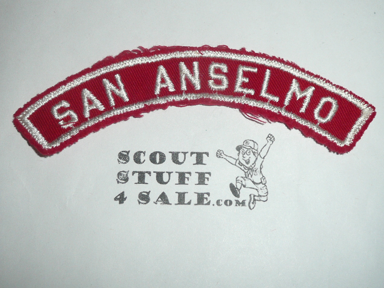 SAN ANSELMO Red and White Community Strip, sewn