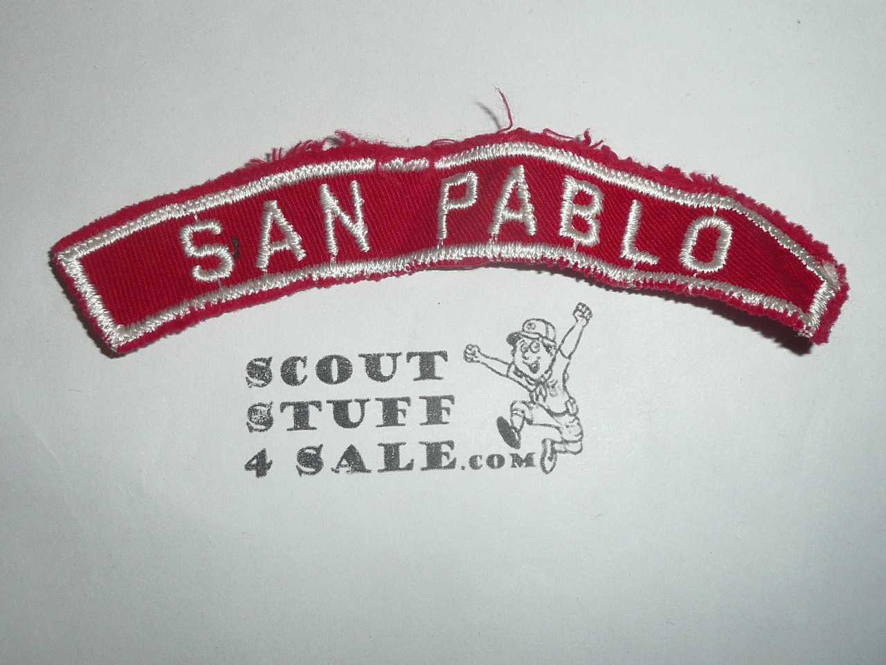 SAN PABLO Red and White Community Strip, sewn