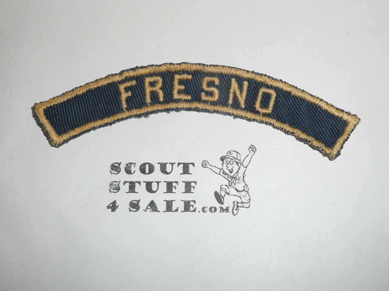 FRESNO Blue and Gold Cub Scout community strip, sewn