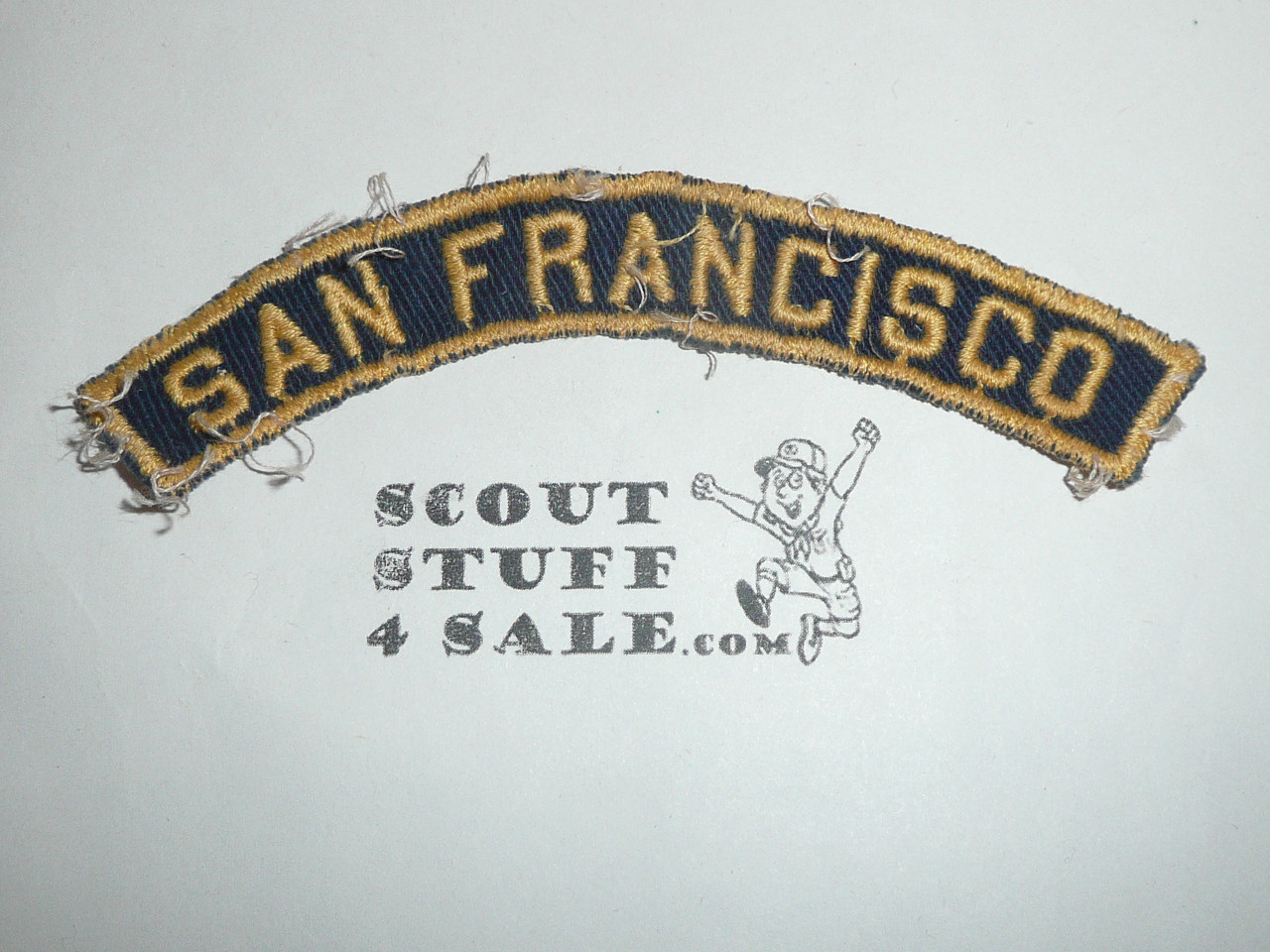 SAN FRANCISCO Blue and Gold Cub Scout community strip, sewn