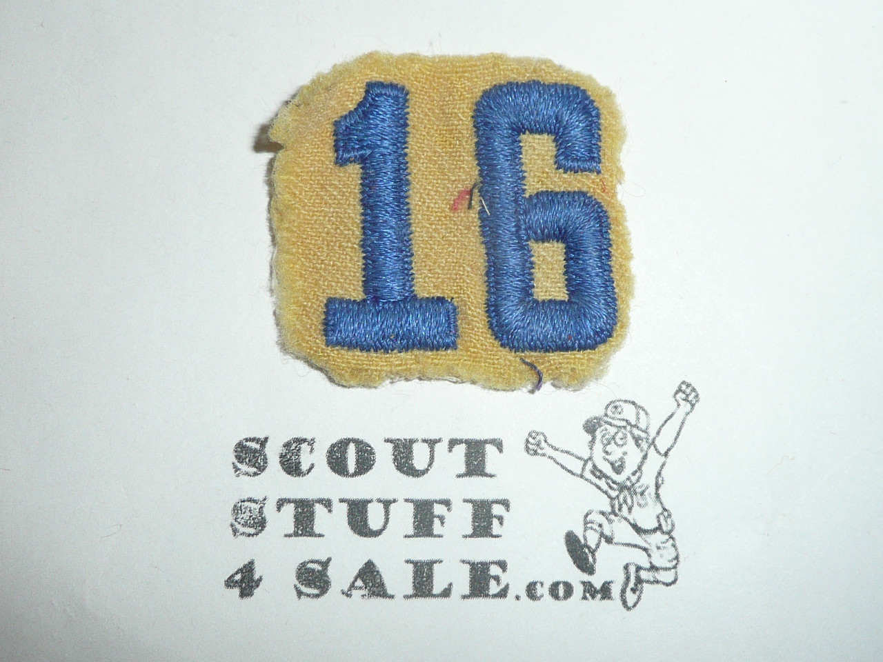 Old Felt Cub Scout Felt Unit Number 16 Patch