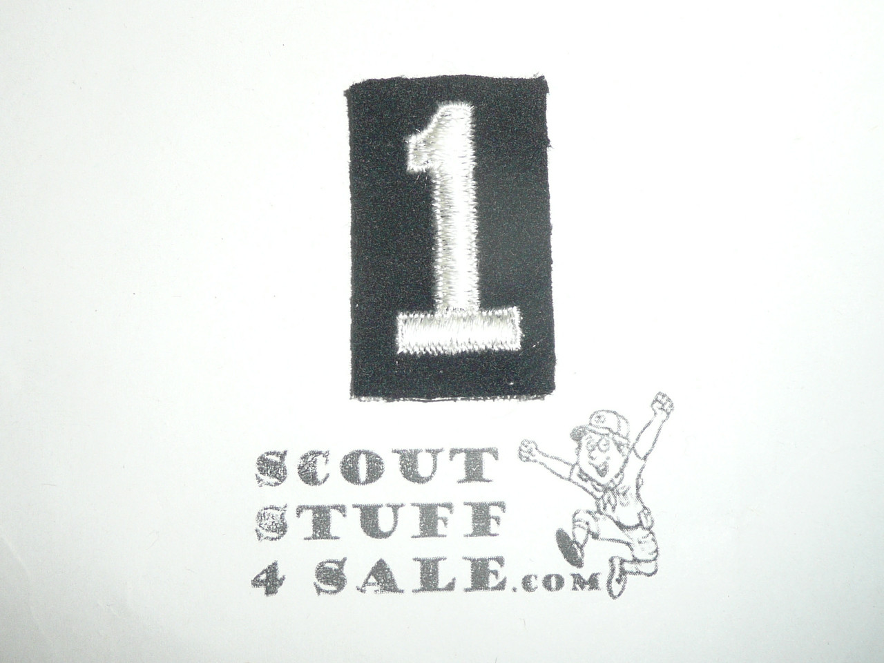 Sea Scout Felt Ship "1" Blue numeral