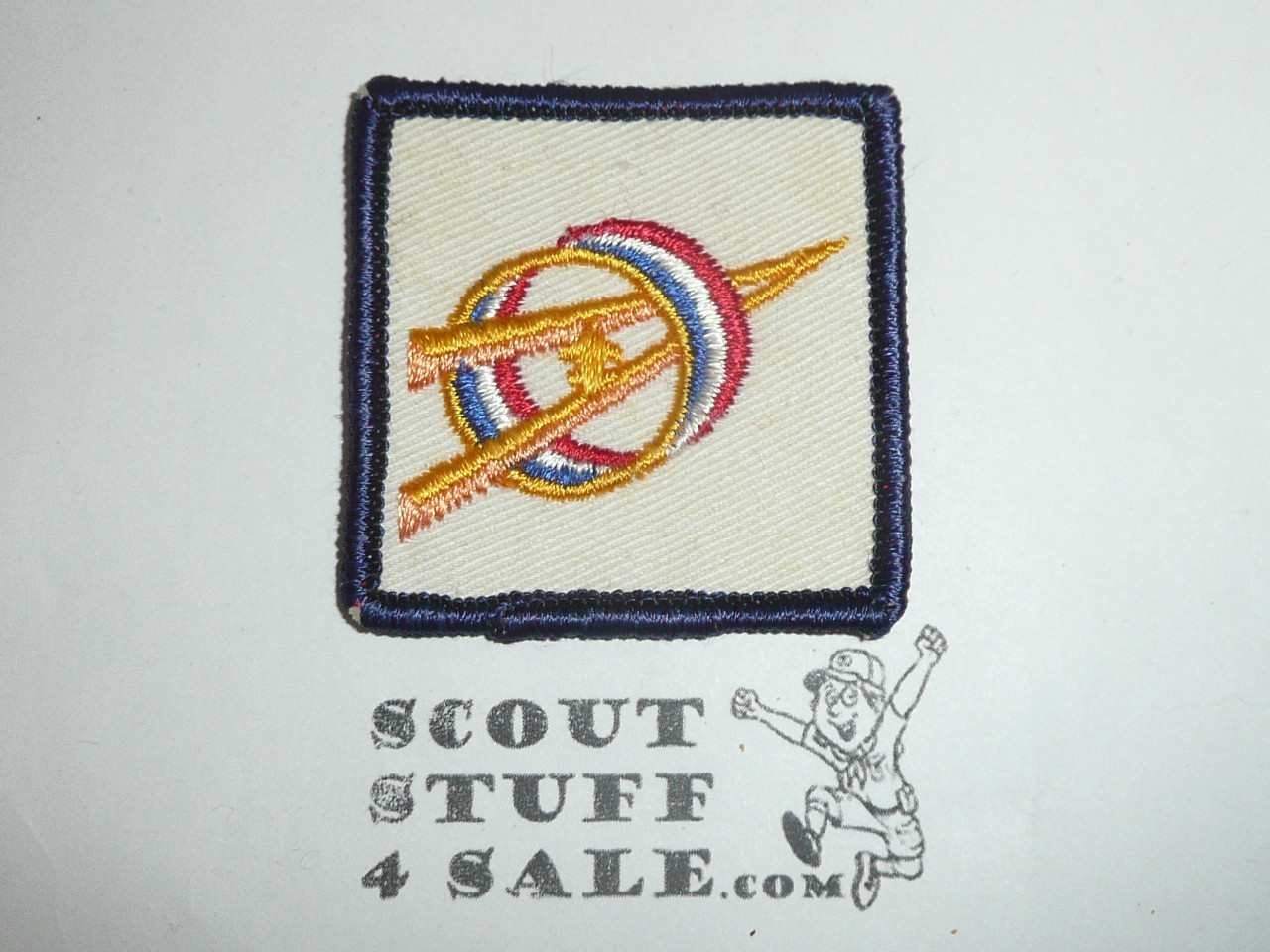 Sea Explorer Scout Pocket Emblem Twill Patch, blue bdr with universal emblem, Obscure