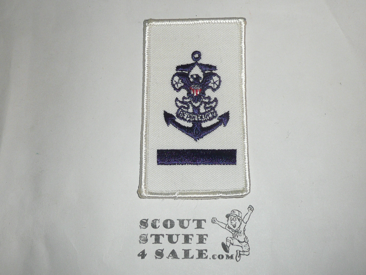 Sea Scout Rank Patch, Apprentice on White Twill r/e, 1980's