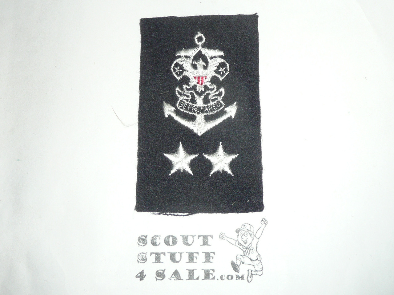 Sea Scout Position Patch, District/Council Sea Scout Committee on blue felt