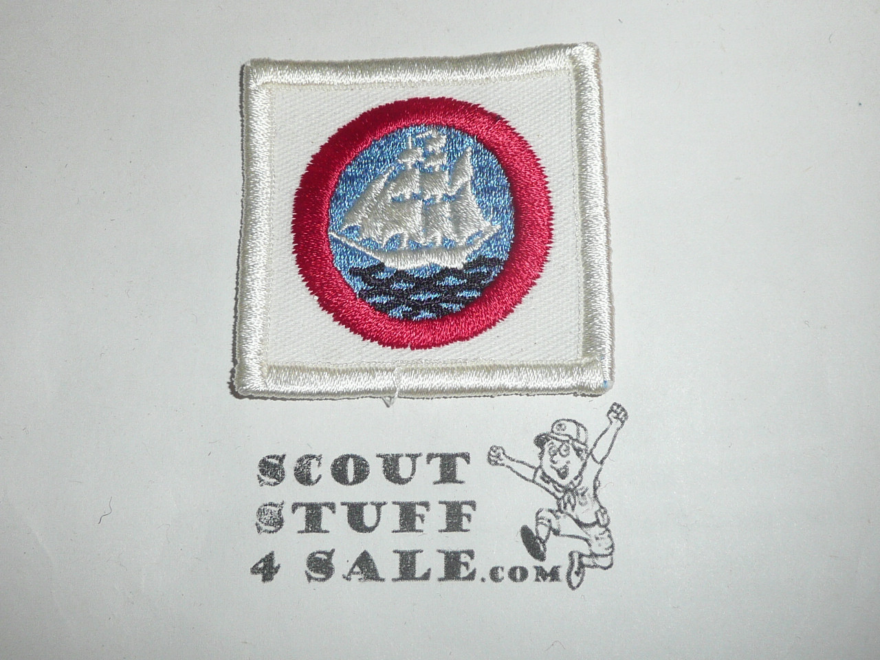 Sea Scout Explorer Long Cruise Patch, White r/e twill