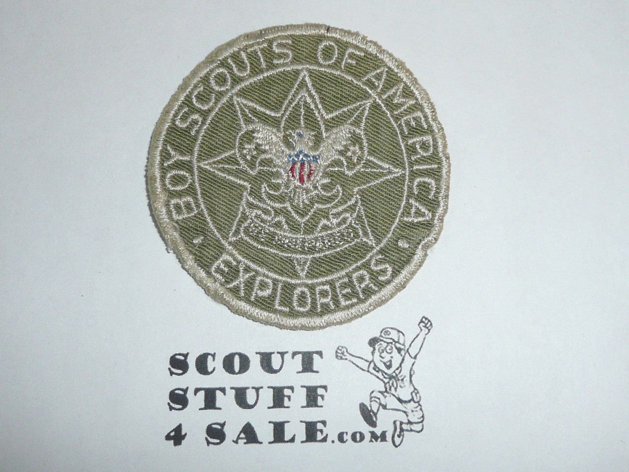 Explorer Post Advisor Patch on Dark Green (ES-08), 1939-1949, used