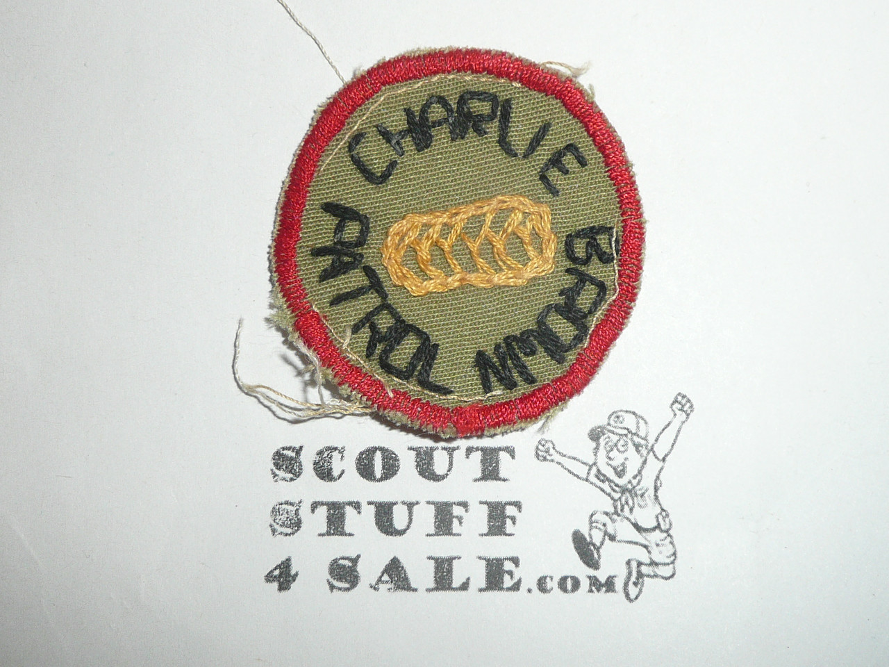 Charlie Brown homemade Patrol Medallion, used