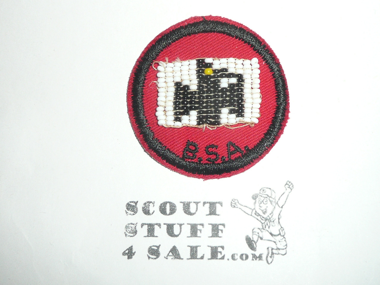 Beaded Homemade Patrol Medallion