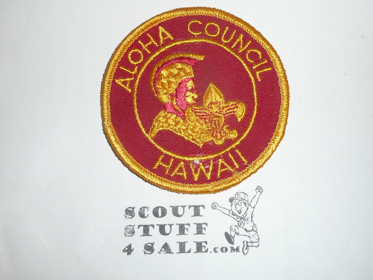 Aloha Council Patch (CP), scarce red in face