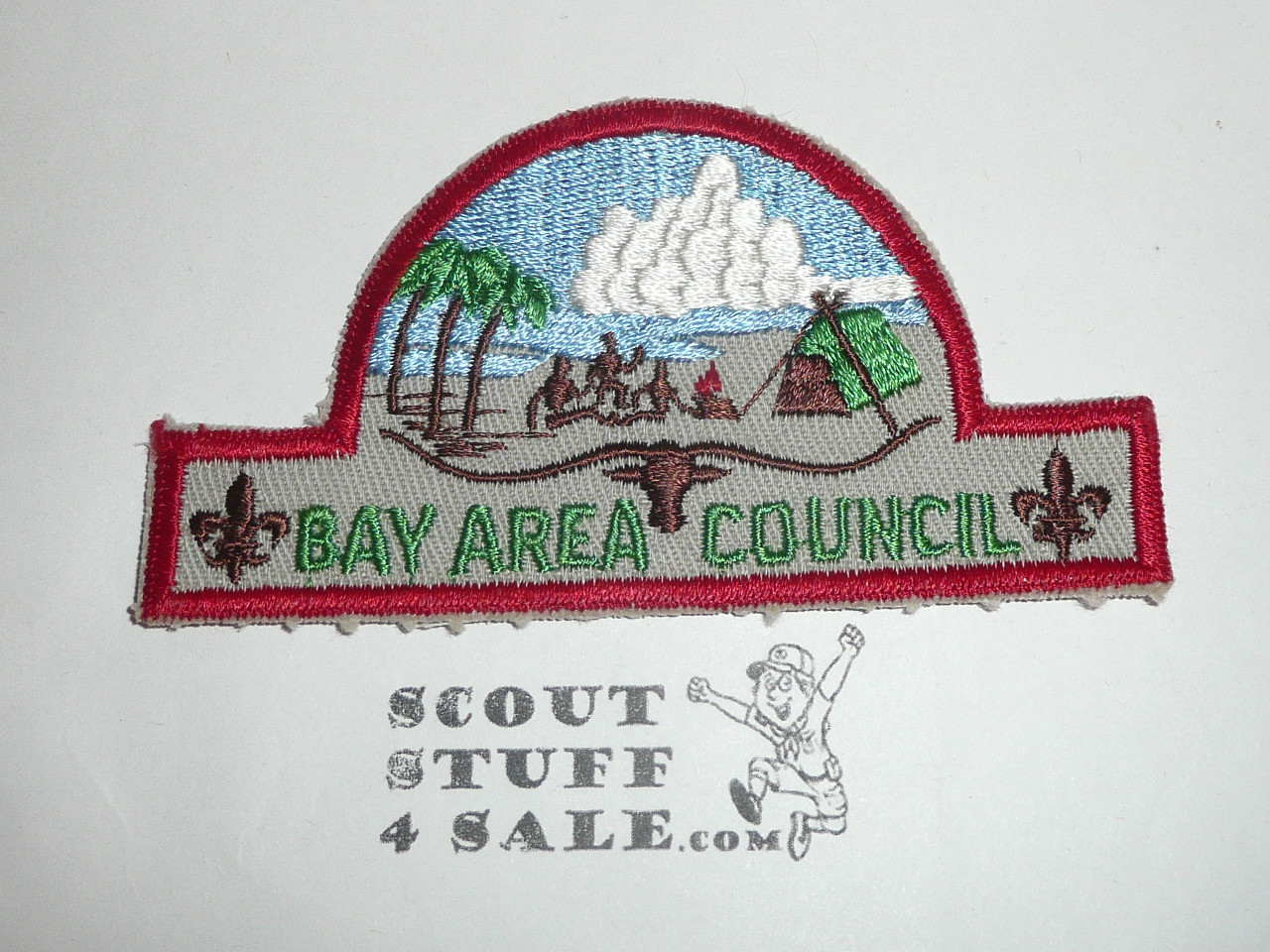 Bay Area Council Patch (CP), Texas - HAT Patch, Green Letters