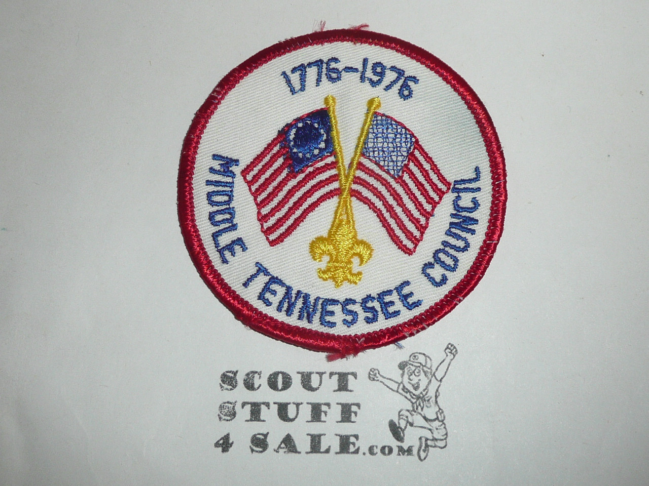 Middle Tennessee Council Patch (CP), Bicentennial, 1976