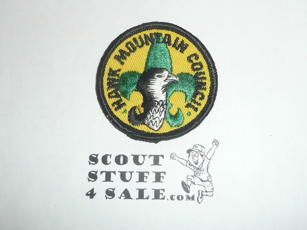 Hawk Mountain Council Patch (CP), small round
