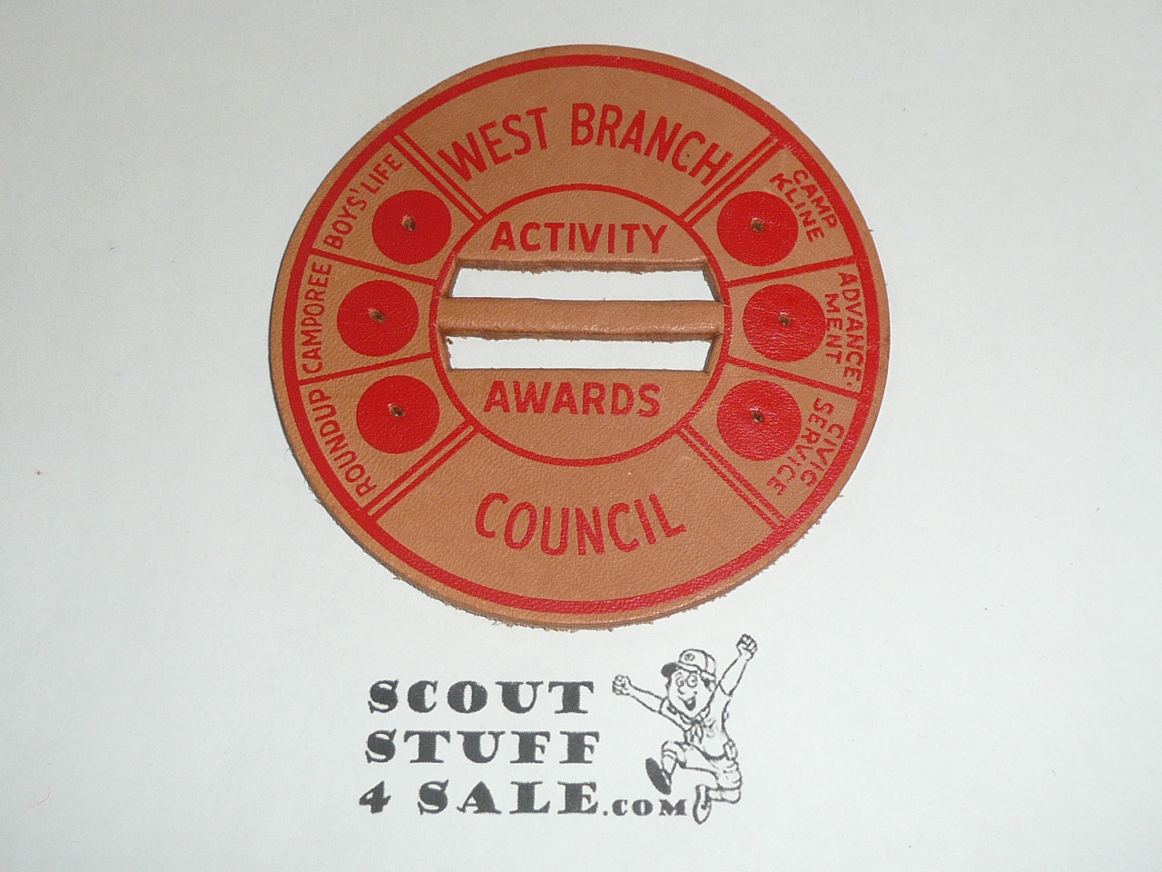 West Branch Council Leather Activity Award Patch