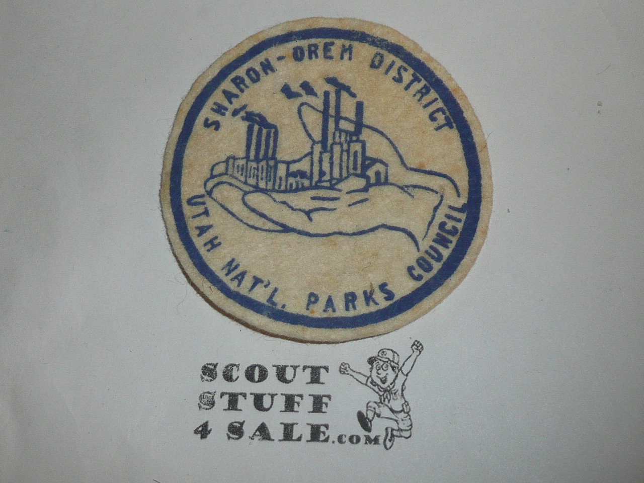 Utah National Parks Council Patch (CP), Sharon - Orem District, felt