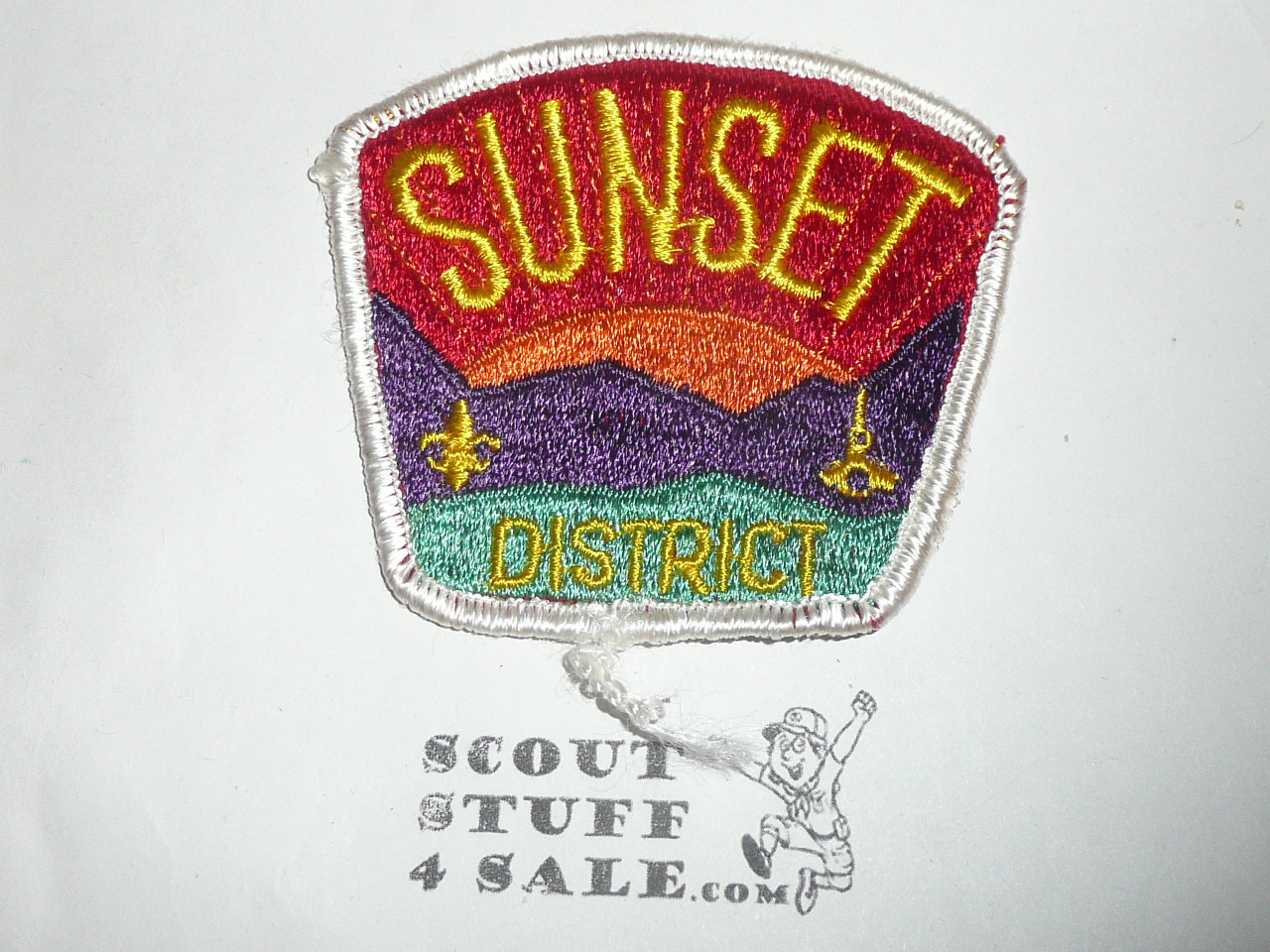 Old Baldy Council Patch (CP), Sunset District, White bdr